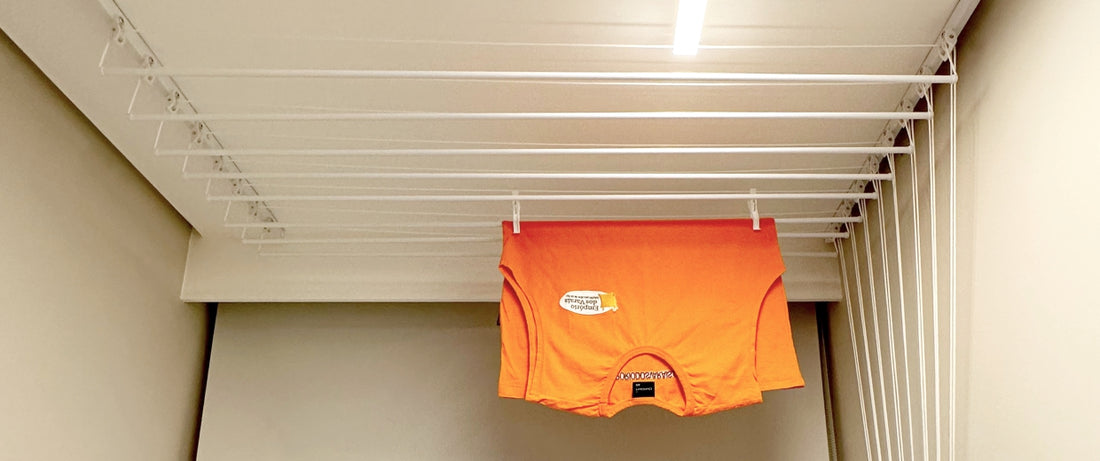 Benefícios do varal no teto da área de serviço do apartamento