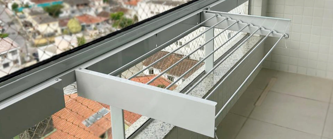 Como instalar um Varal Mágico no parapeito de alumínio da sacada: praticidade e beleza em seu apartamento