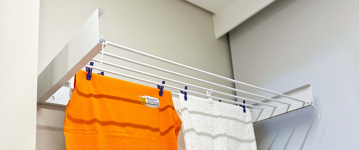 Lavanderia compacta: como maximizar o espaço com varais inteligentes