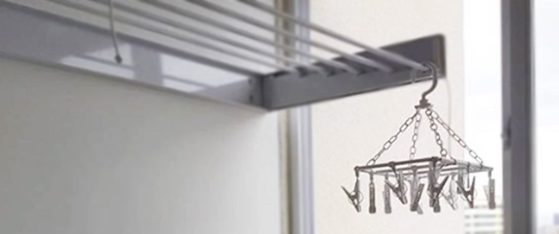 Mini Varal com grampos para sua rotina de secagem de roupas