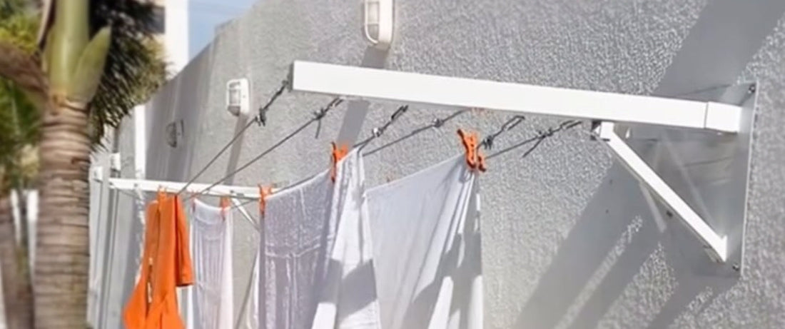 Varal Artesanal de Muro Retrátil: praticidade e estilo para sua área externa