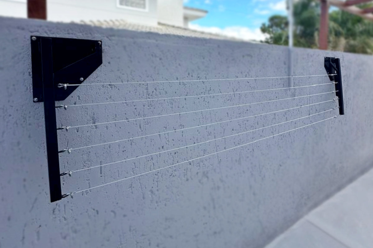 Varal de Muro super resistente: a solução moderna e durável para secar roupas na área externa