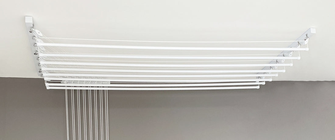 Varal de teto: o coringa da área de serviço