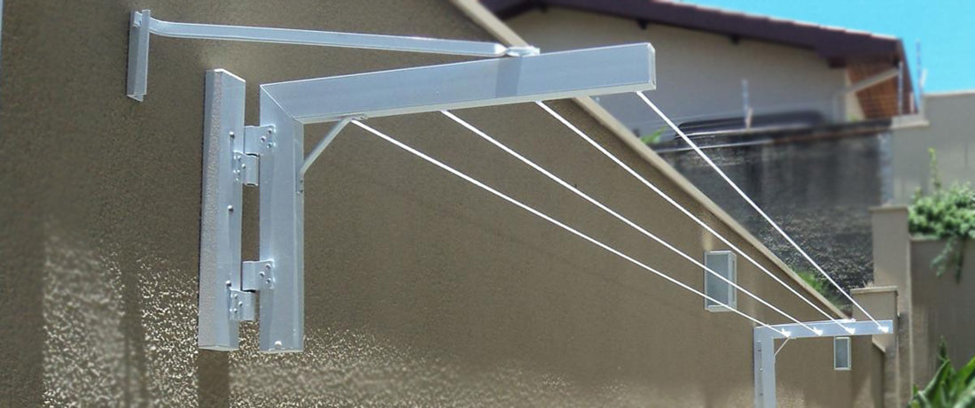 Varal de muro dobrável