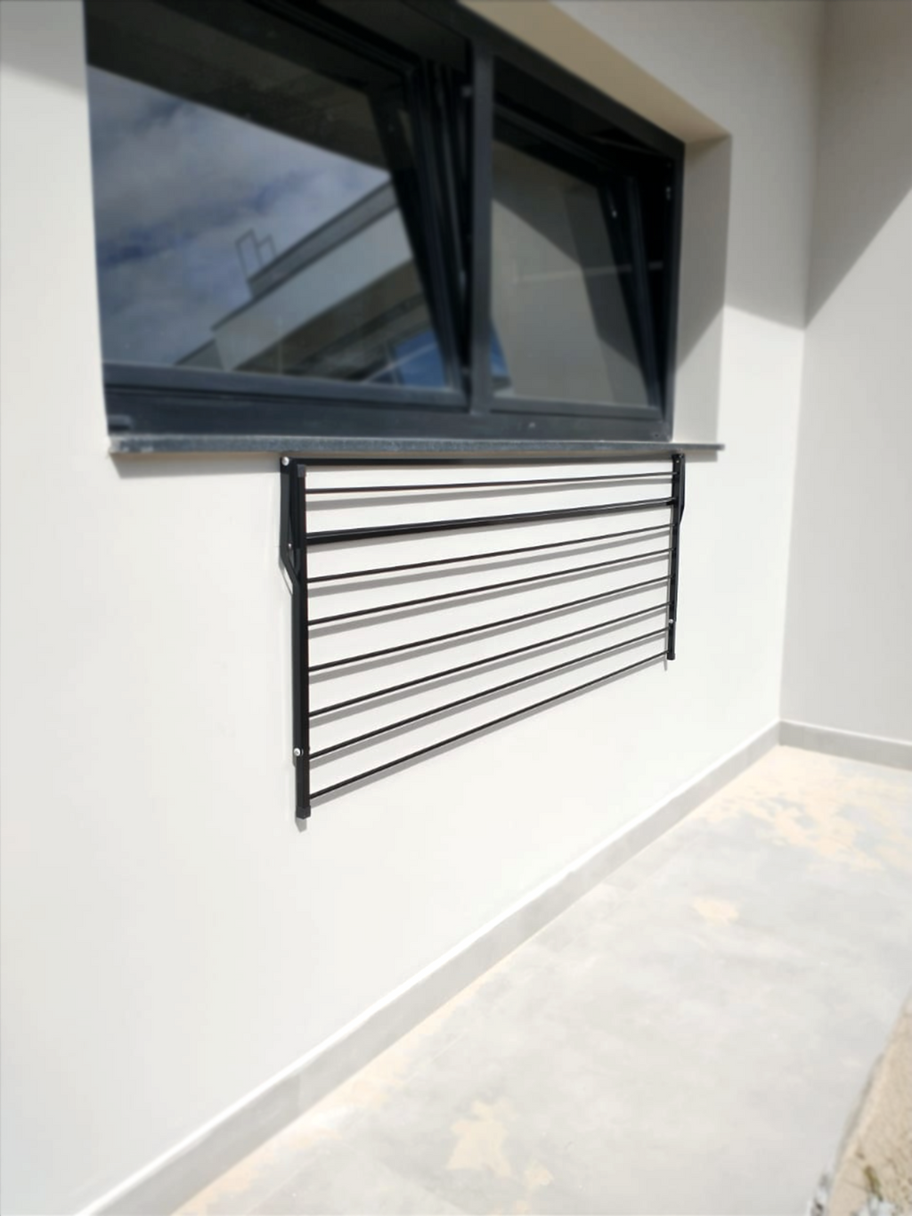 Varal Articulado 7 varetas 0,77x0,40m Preto