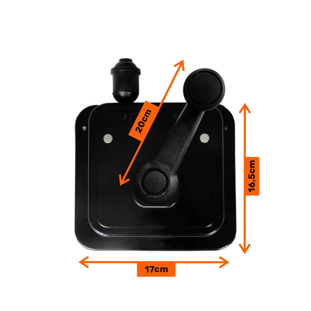Varal Tradicional de Teto Preto com Manivela
