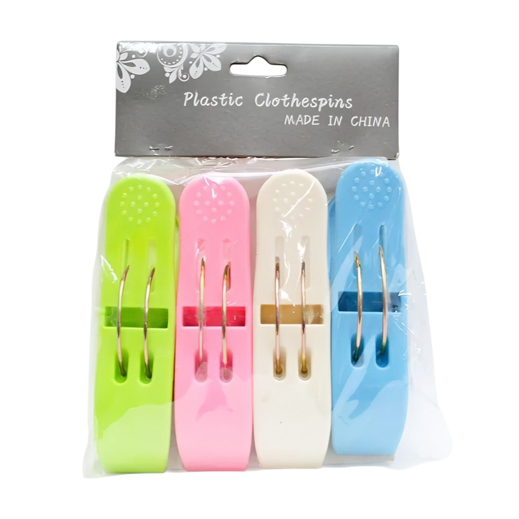 Prendedor Grande de Roupa Colors 4 Peças