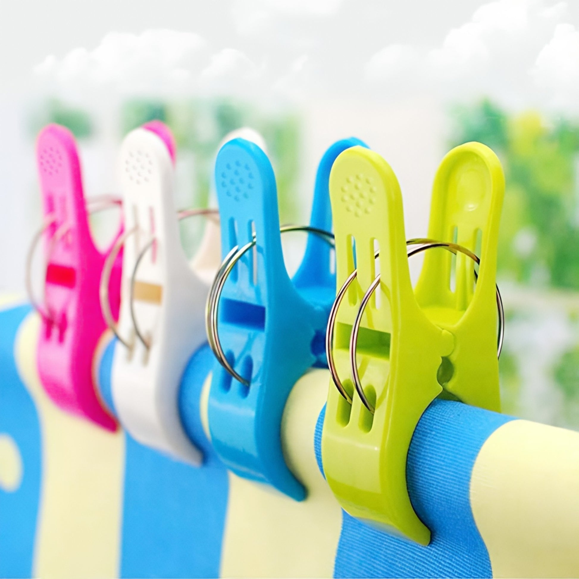 Prendedor Grande de Roupa Colors 4 Peças