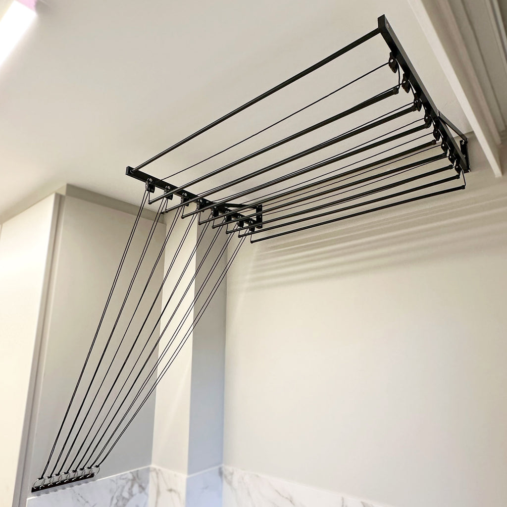 Varal Individual de Parede Preto