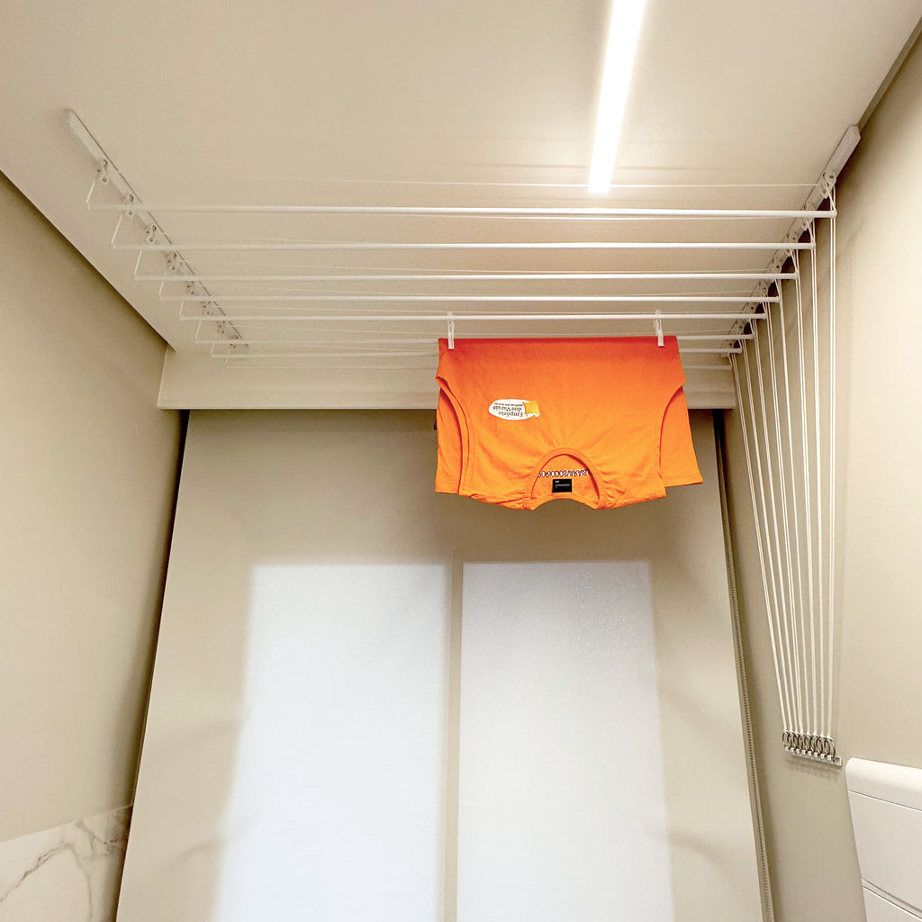 Varal Individual de Teto 6 varetas 86x49cm