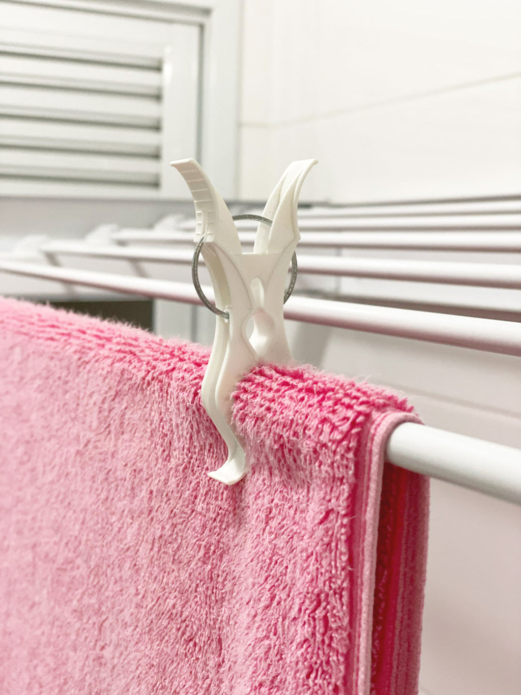 Prendedor de Roupa 5 em 1 Squadrus Branco