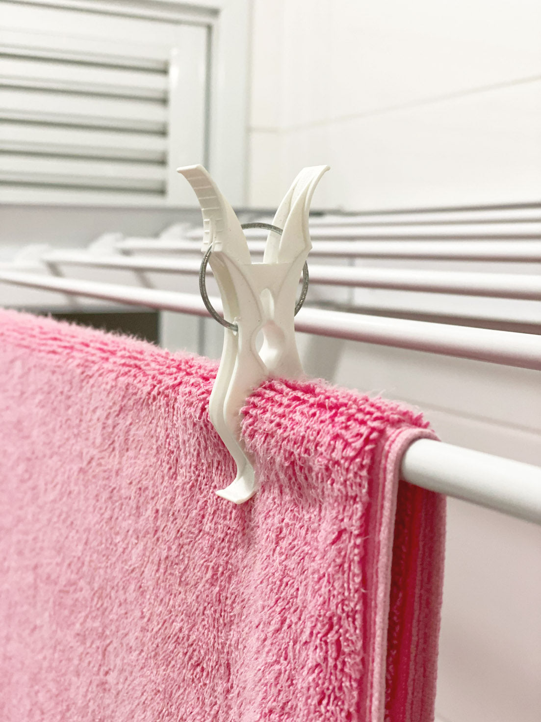 Prendedor de Roupa 5 em 1 Squadrus Branco