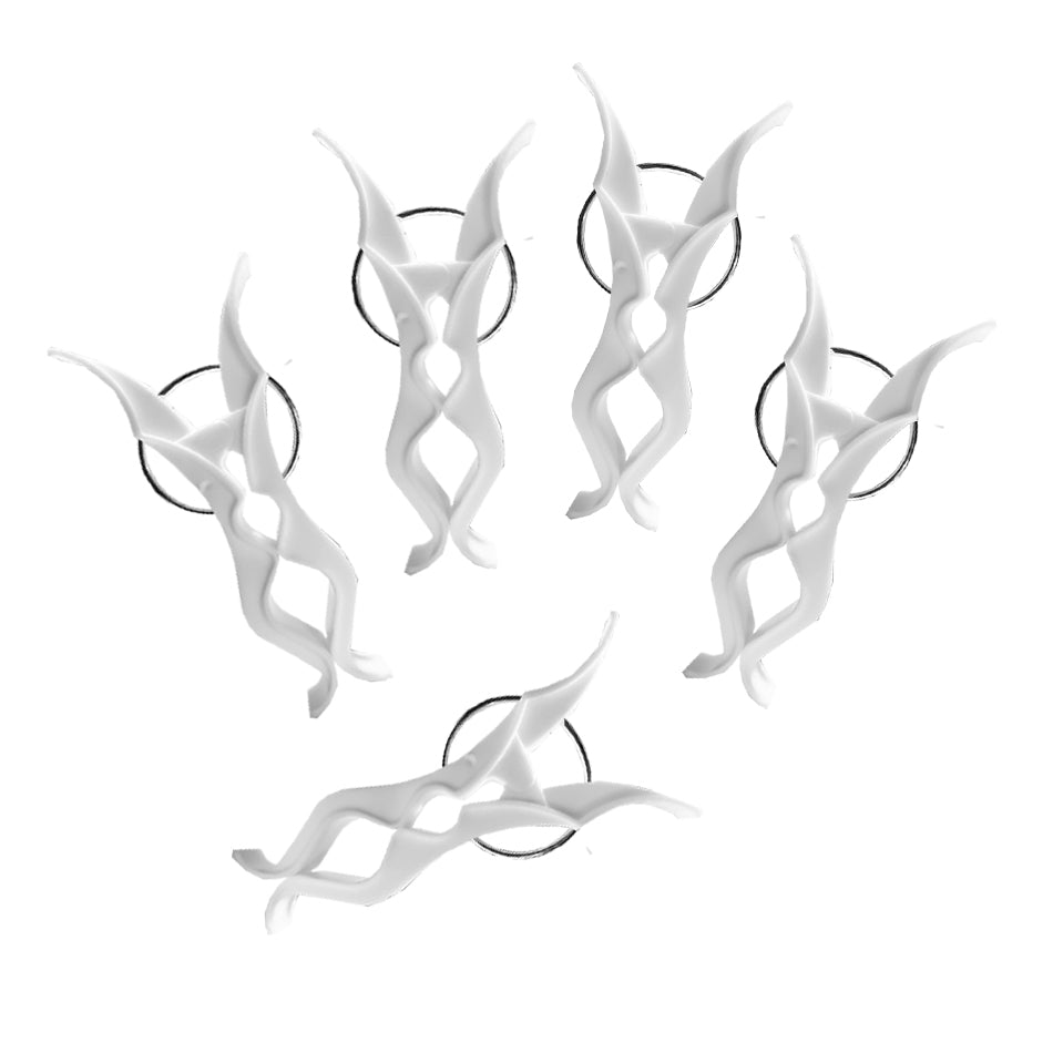 Prendedor de Roupa 5 em 1 Squadrus Branco