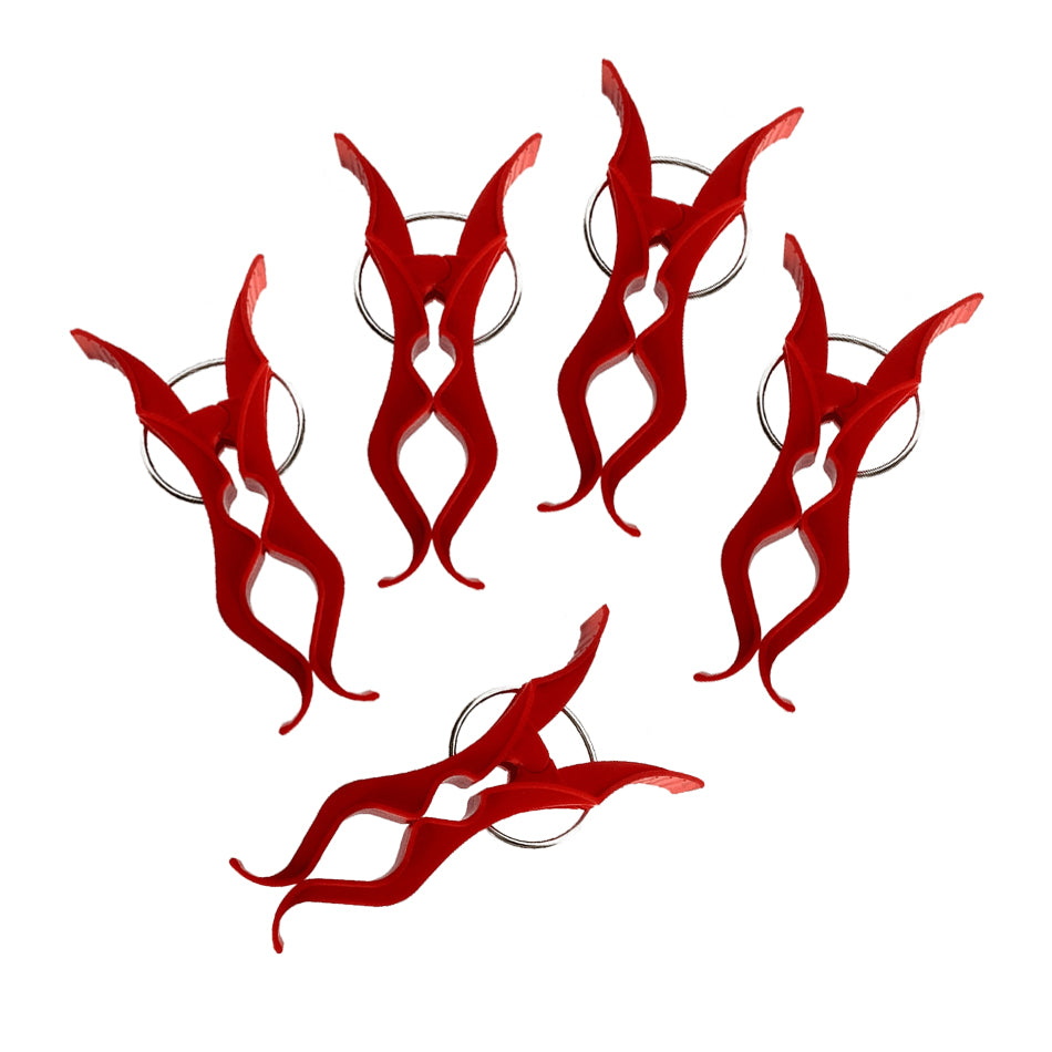 Prendedor de Roupa 5 em 1 Squadrus Vermelho