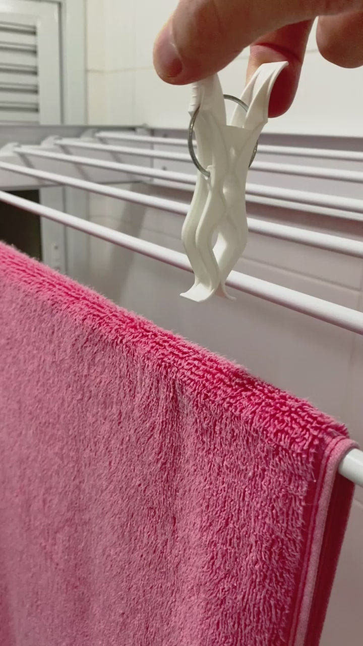 Prendedor de Roupa 5 em 1 Squadrus Prata