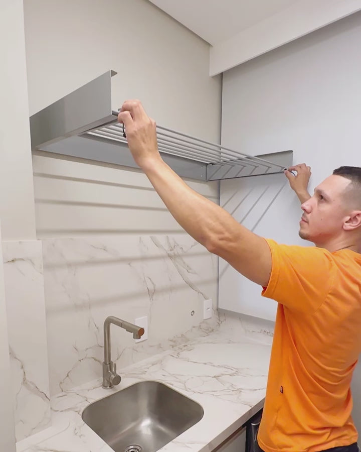 Varal Mágico 1,04m 6 Varetas Prata