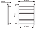 Toalheiro Térmico Unique Slim Inox Aiello