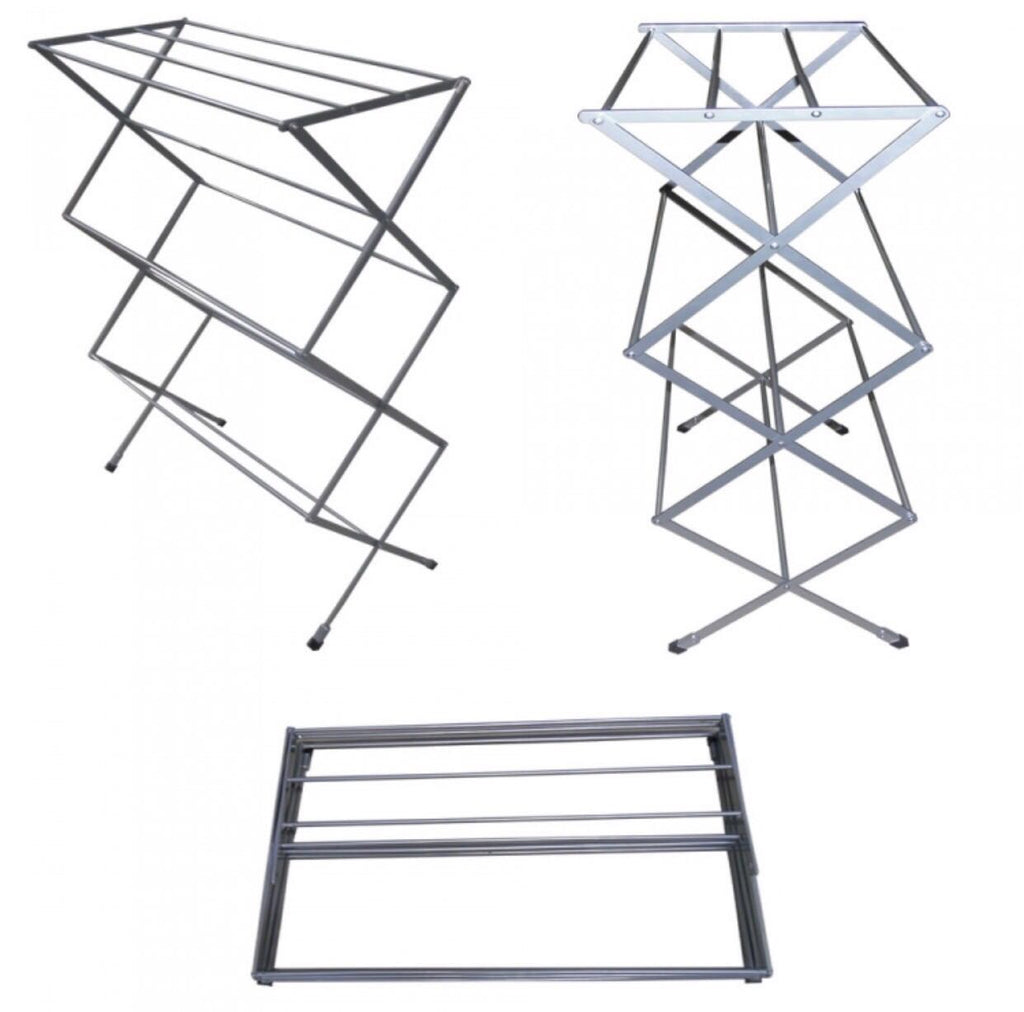 Varal Sanfonado de Chão Vertical Preto