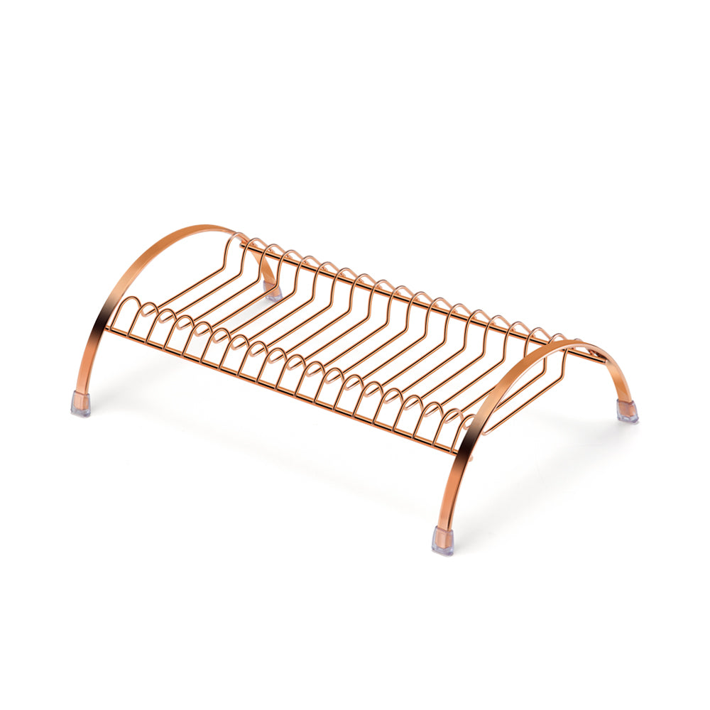 Organizador Seca Pratos Para Armário e Pia Rosé Gold Arthi