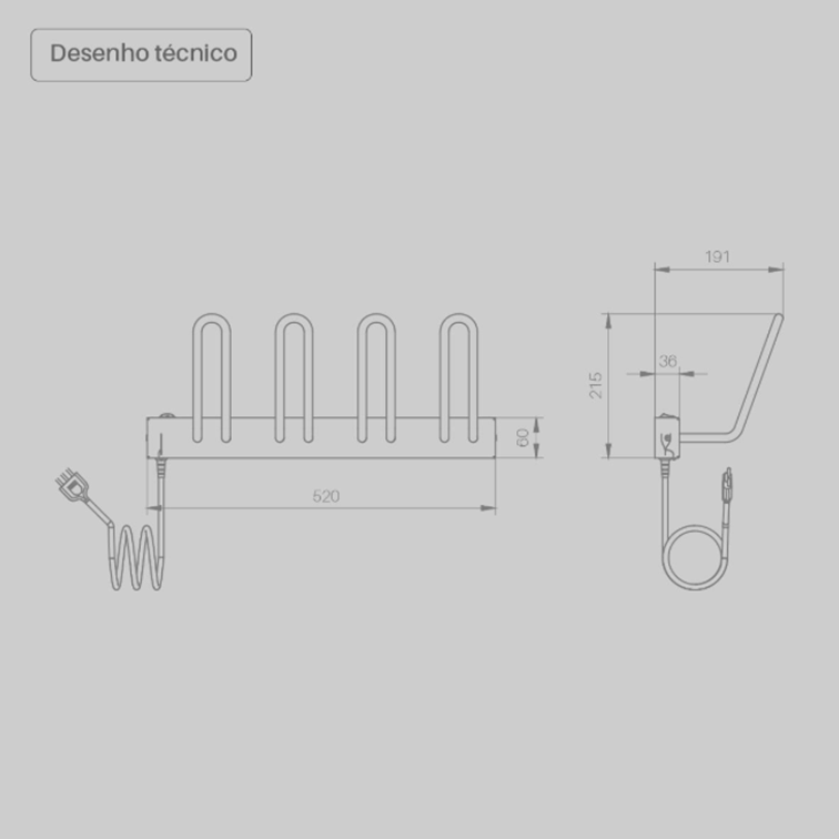 Secador Elétrico de Calçados 2 Pares