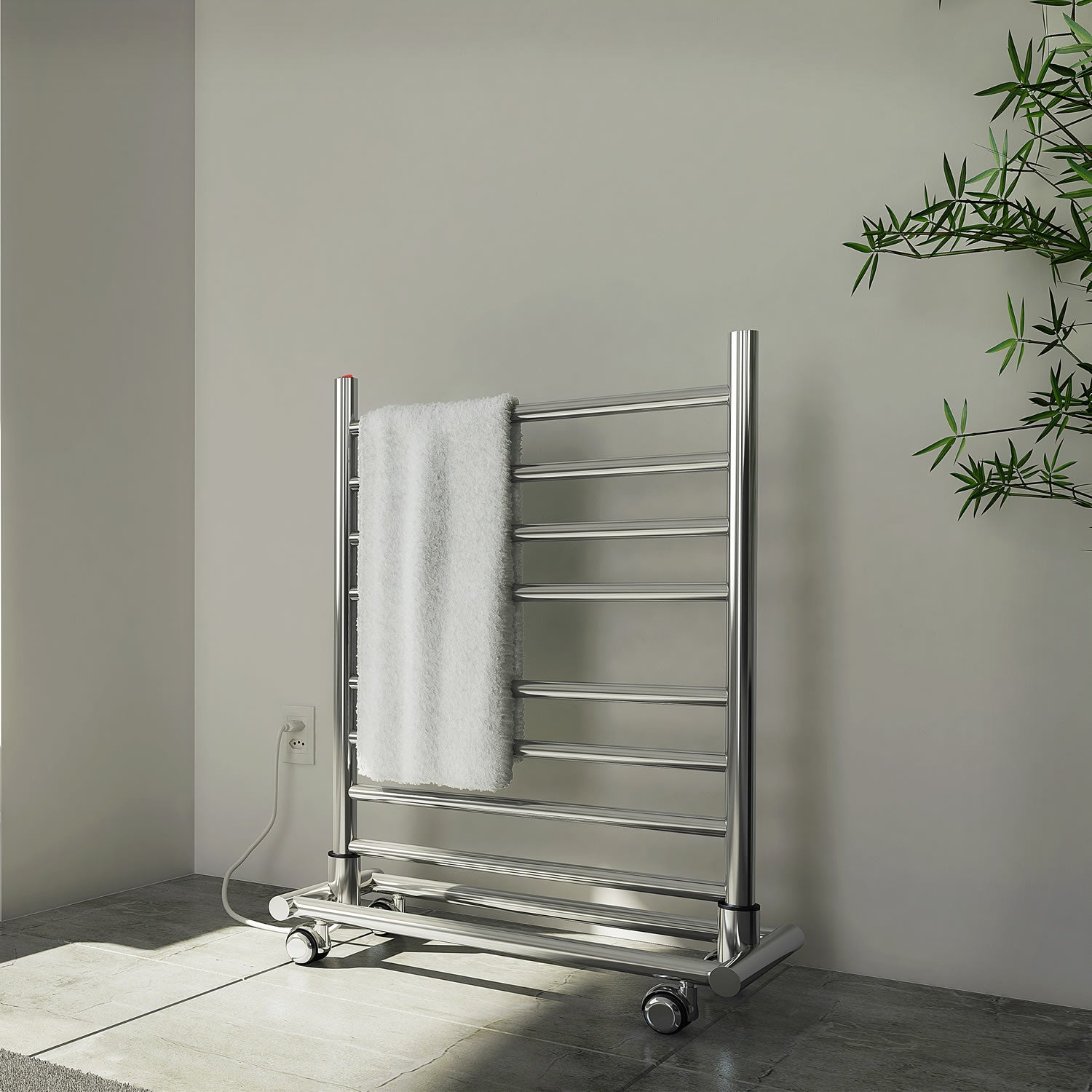 Suporte Móvel Redondo Inox para Toalheiro Térmico Seccare