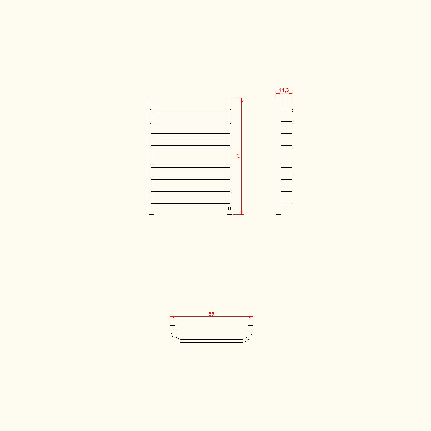 Toalheiro Térmico 2 Toalhas Preto Flape