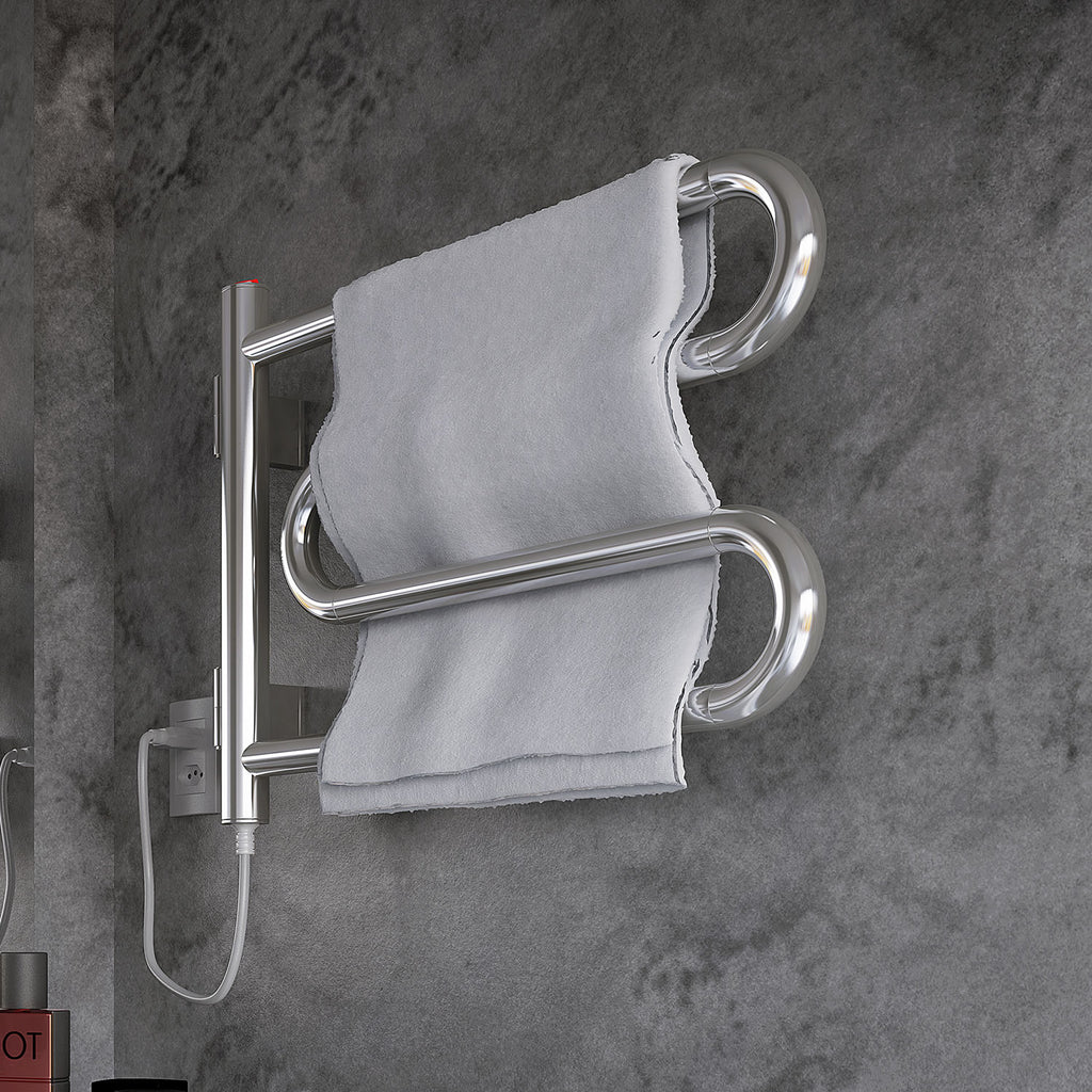 Toalheiro Térmico Articulado Compacto Branco Seccare