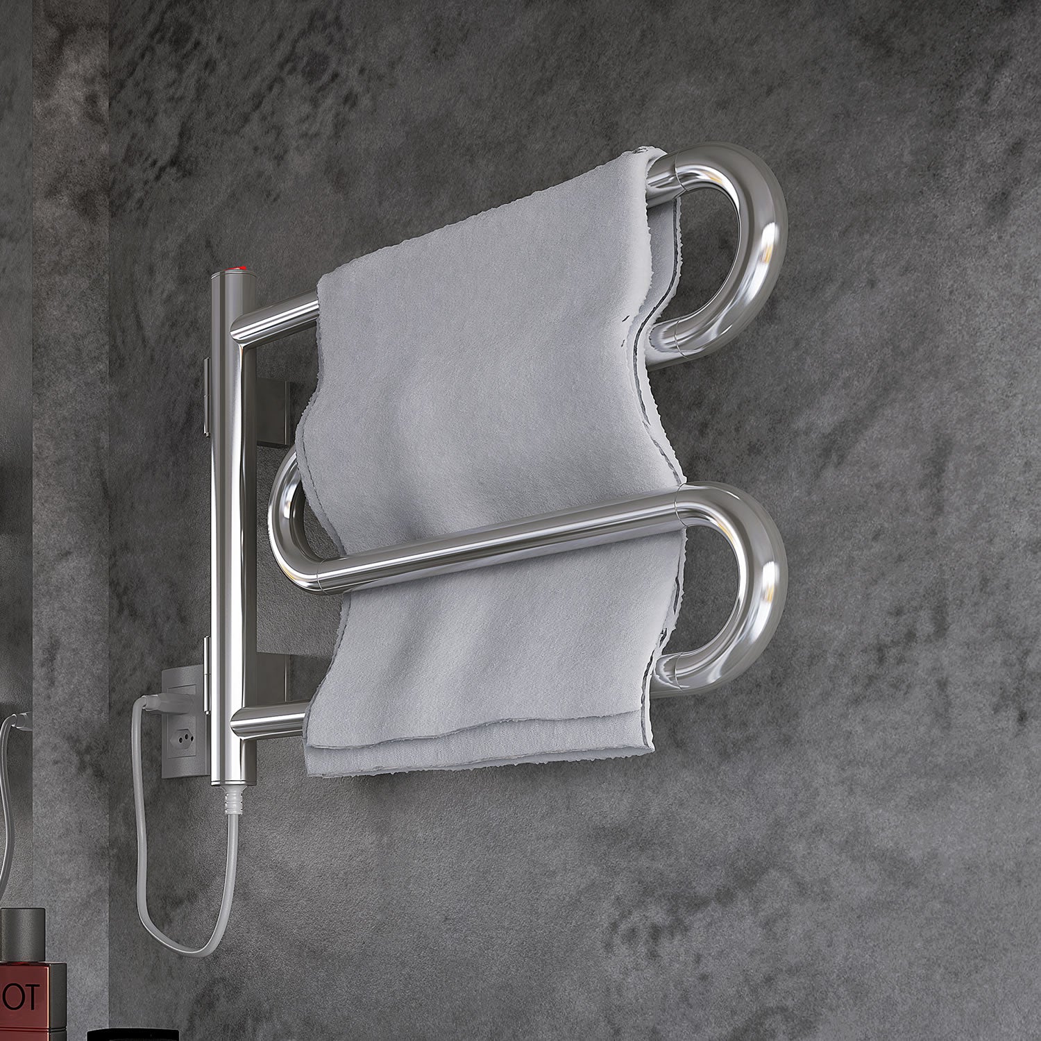 Toalheiro Térmico Articulado Compacto Branco Seccare