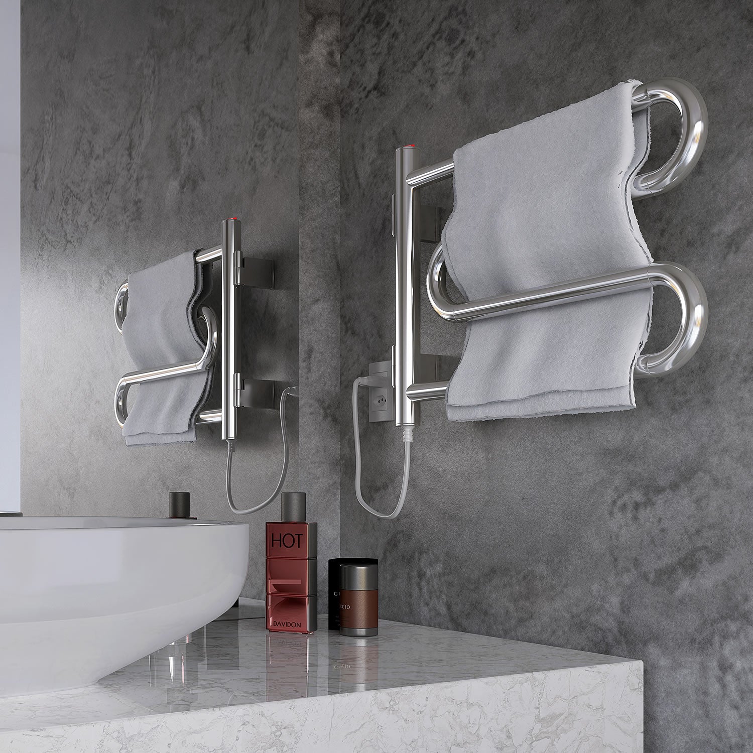 Toalheiro Térmico Articulado Compacto Inox Seccare