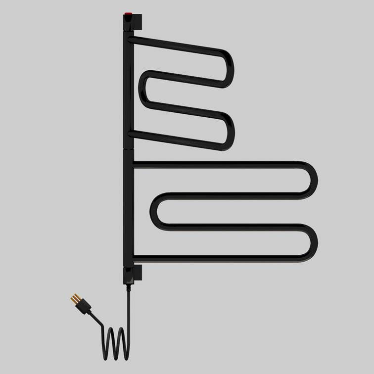 Toalheiro Térmico Articulado Nóbile Preto Seccare