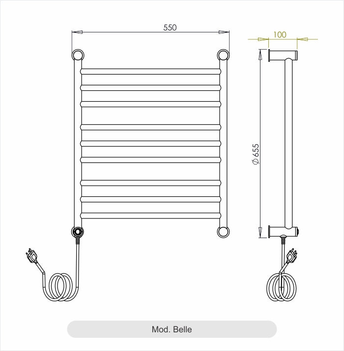 Toalheiro Térmico Belle Inox Aquece