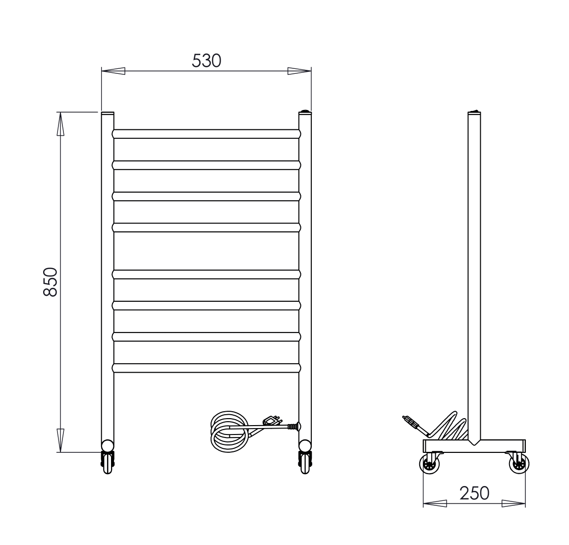Toalheiro Térmico Belle Mobile Inox Aquece