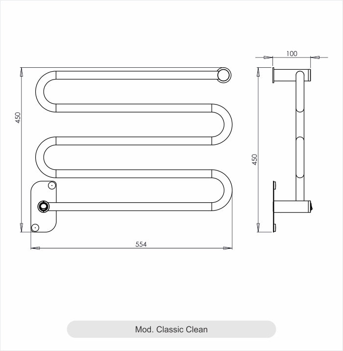 Toalheiro Térmico Classic Clean Branco Aquece
