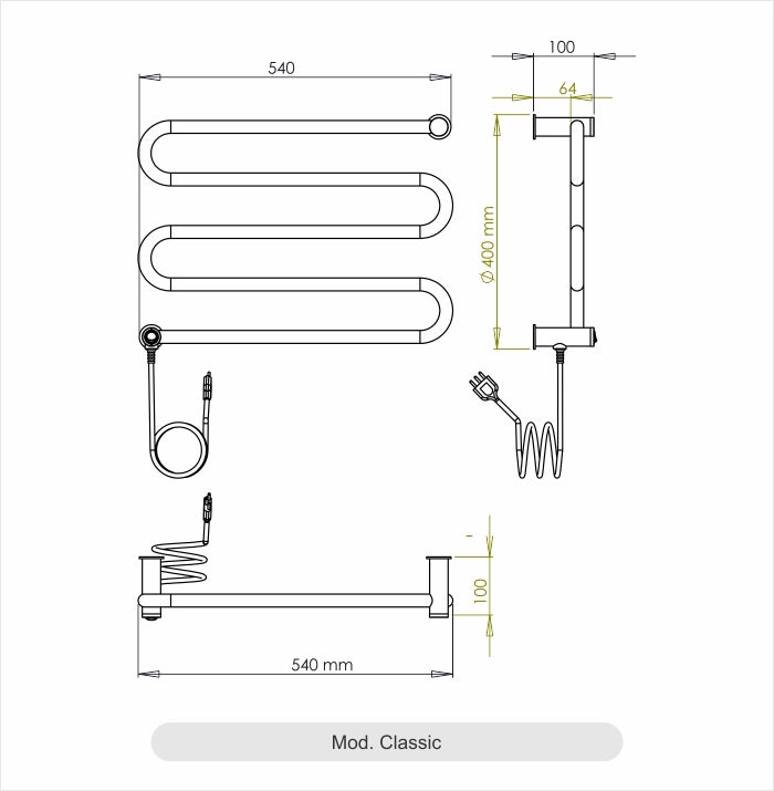 Toalheiro Térmico Classic Inox Aquece