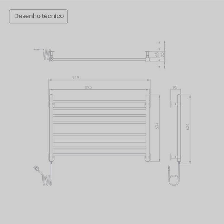 Toalheiro Térmico Concetto Inox Seccare