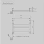 Toalheiro Térmico Decorato Reto Branco Seccare