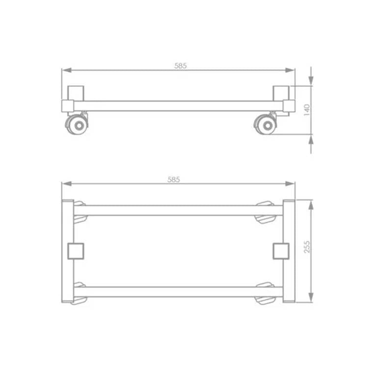 Toalheiro Térmico Dourado Claro com Suporte Seccare