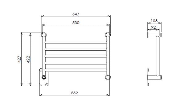 Toalheiro Térmico Dream Clean Inox Aquece