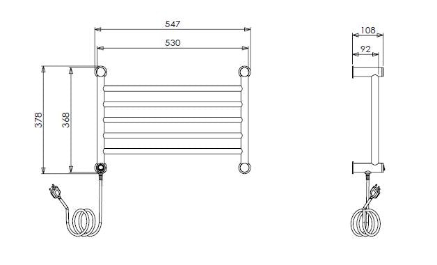 Toalheiro Térmico Dream Inox Aquece