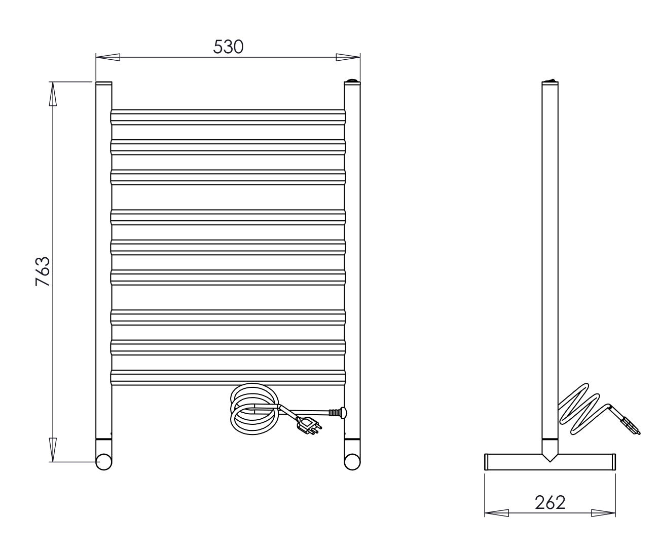 Toalheiro Térmico Essencial Mobile Preto Aquece