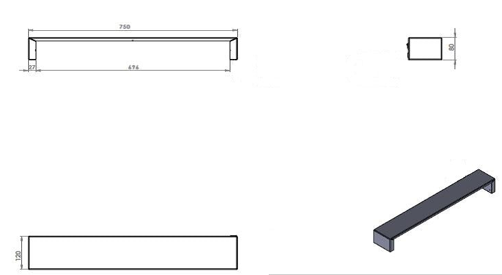 Toalheiro Térmico Flat Clean Inox Aquece
