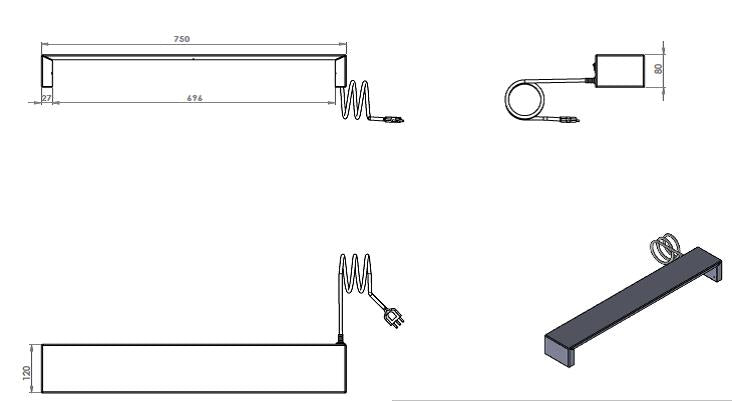 Toalheiro Térmico Flat Inox Aquece