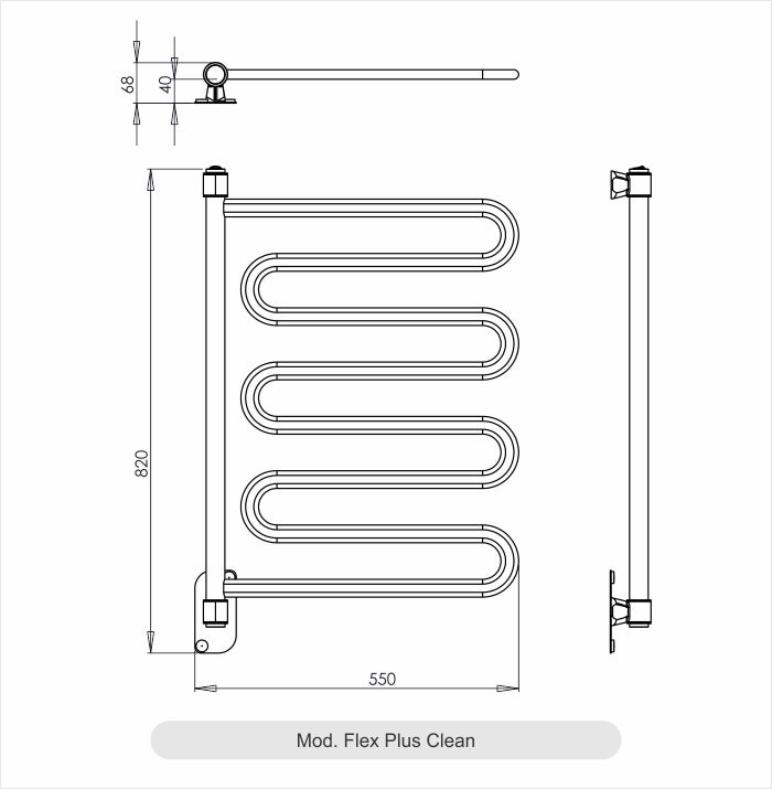 Toalheiro Térmico Flex Plus Clean Branco Aquece