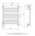 Toalheiro Térmico Luxo Inox Aquece