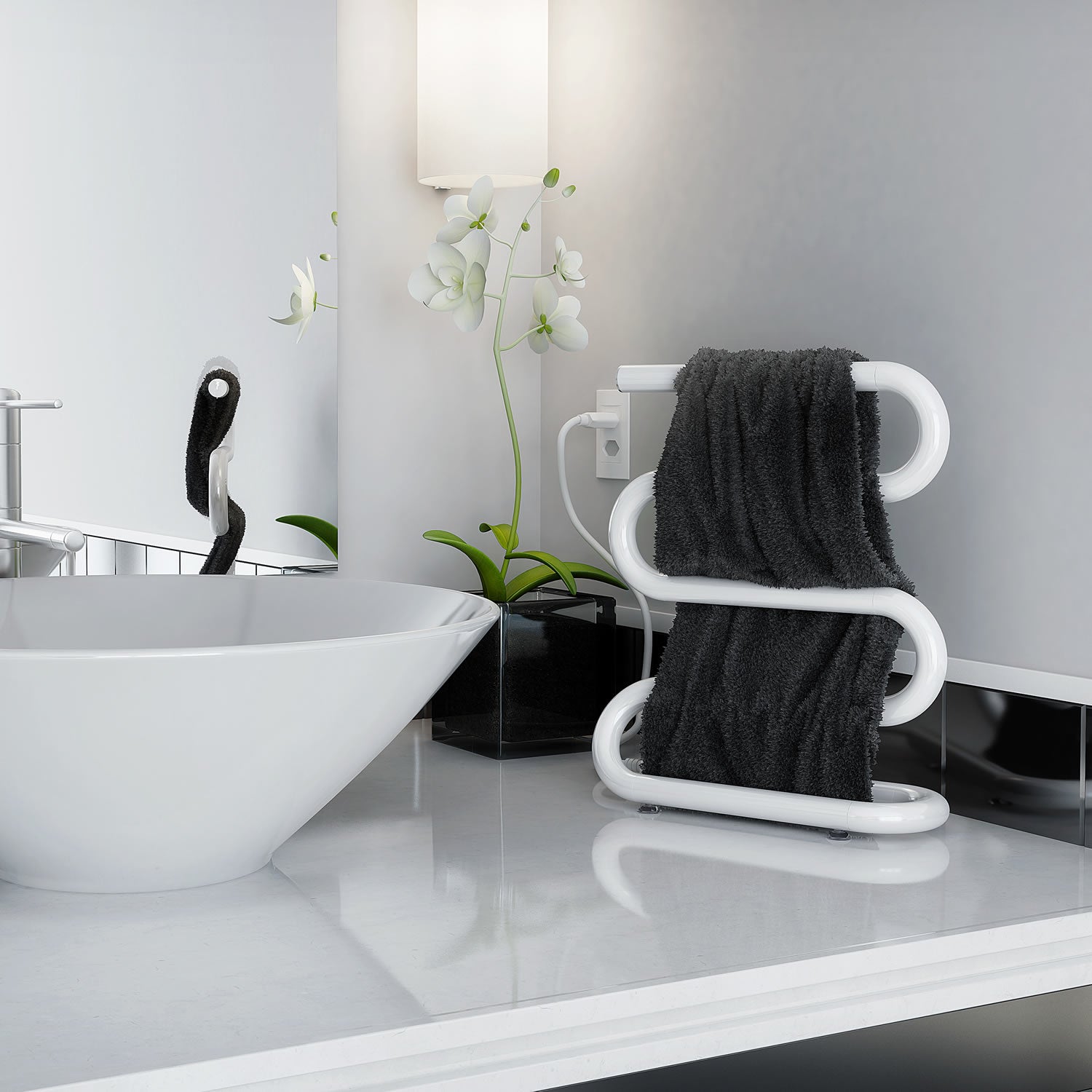 Toalheiro Térmico Branco Portátil Dibase Seccare