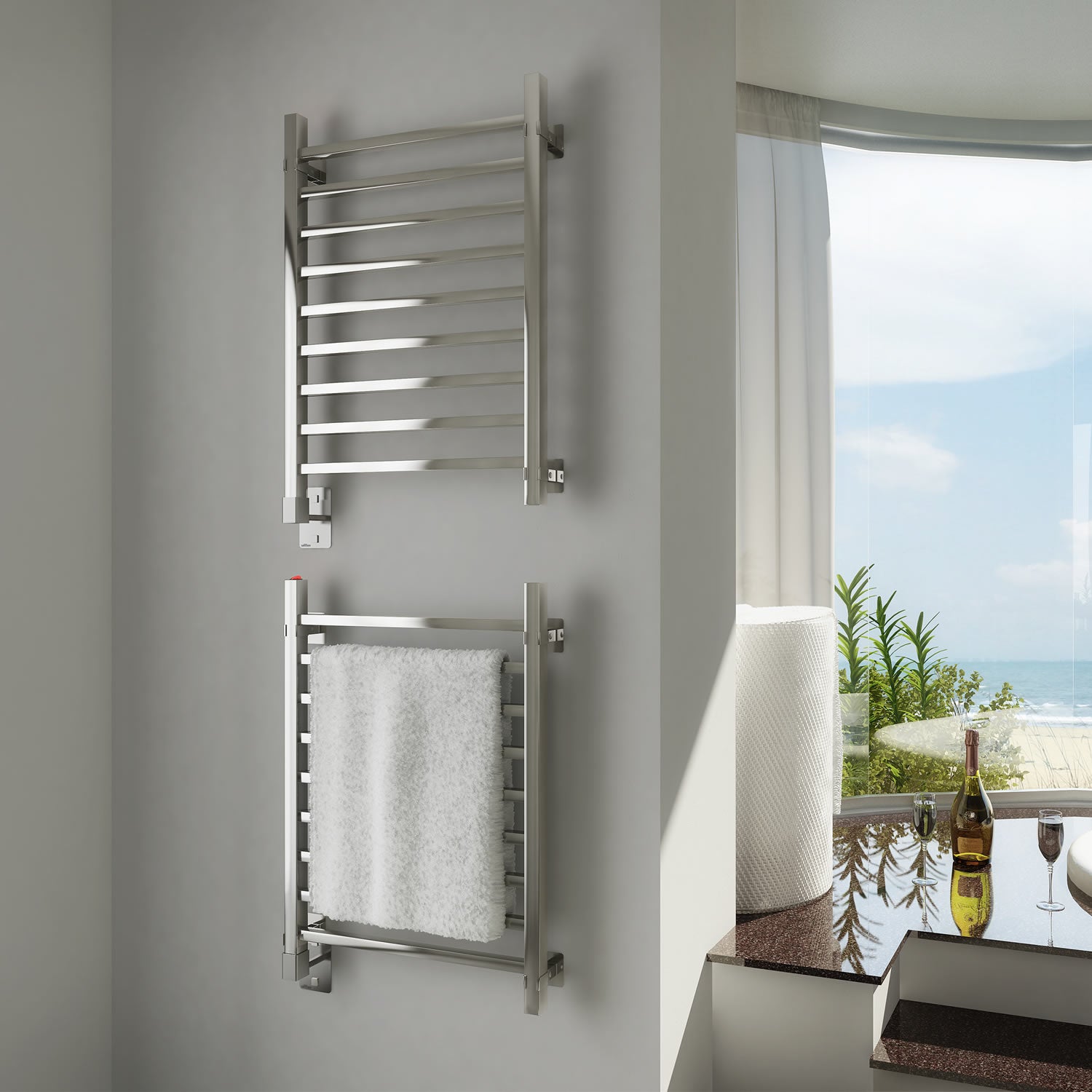 Toalheiro Térmico Quadratto Inox Seccare