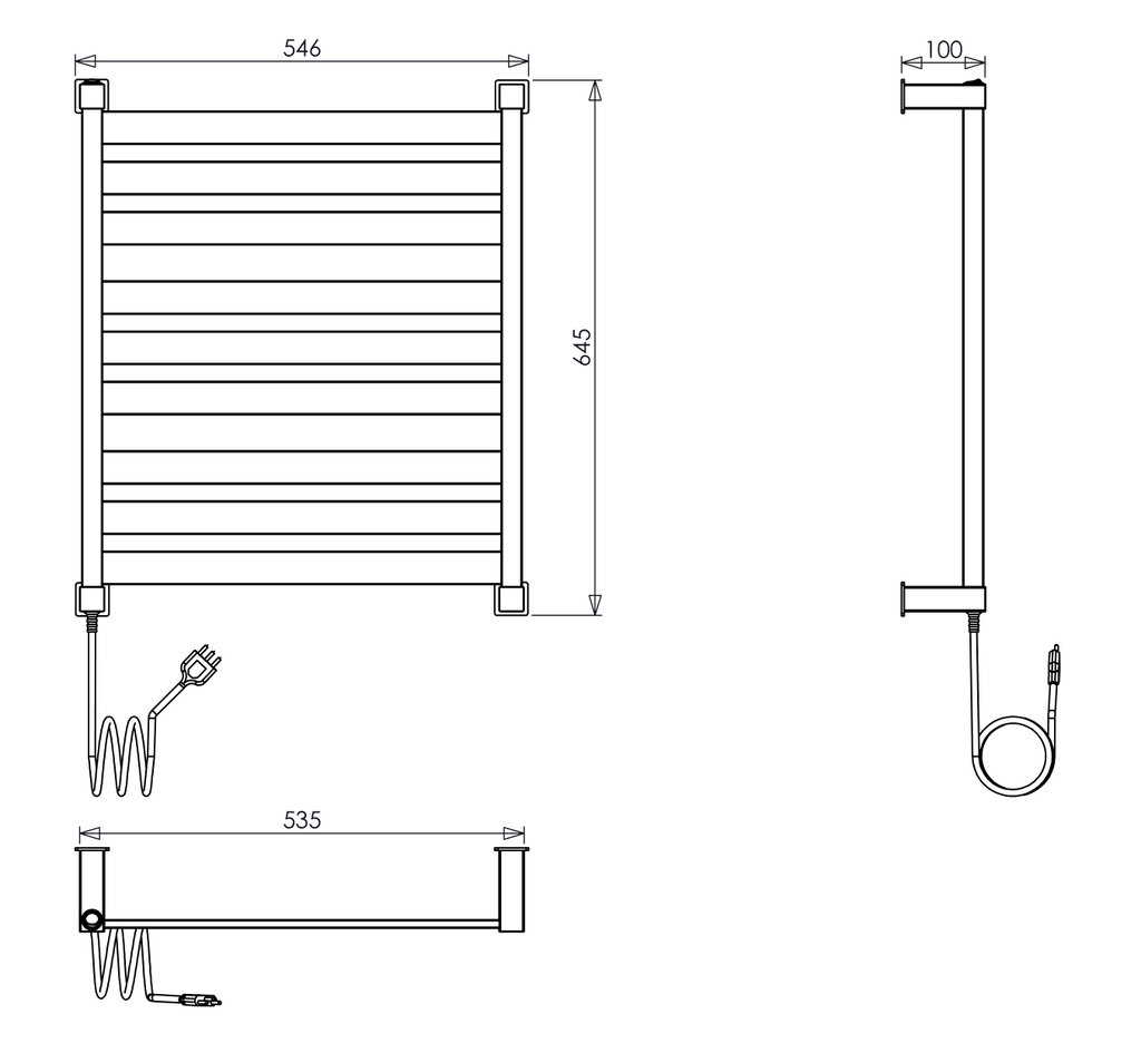 Toalheiro Térmico Slim Inox Aquece