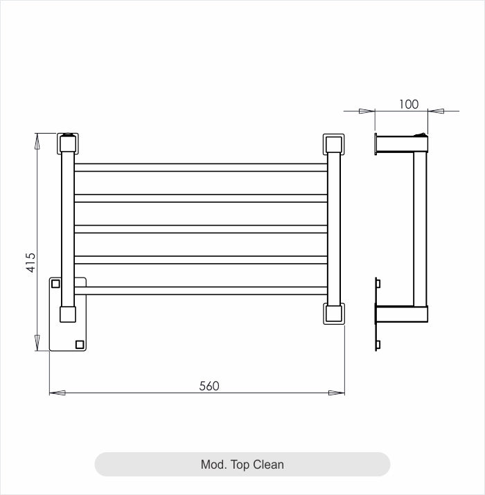 Toalheiro Térmico Top Clean Inox Aquece