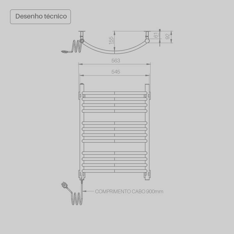 Toalheiro Térmico Versátile Branco Seccare
