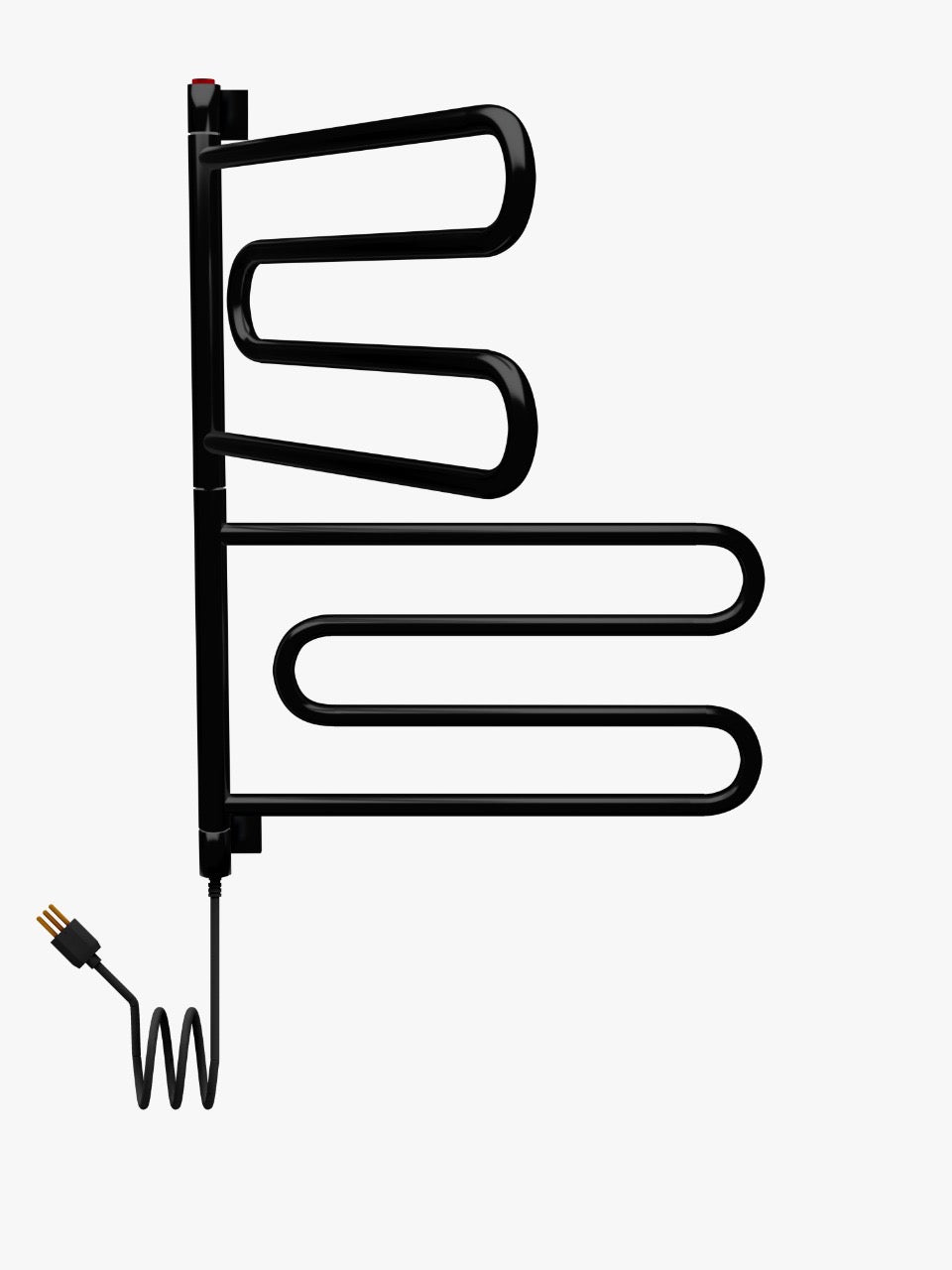 Toalheiro Térmico Articulado Nóbile Preto Seccare